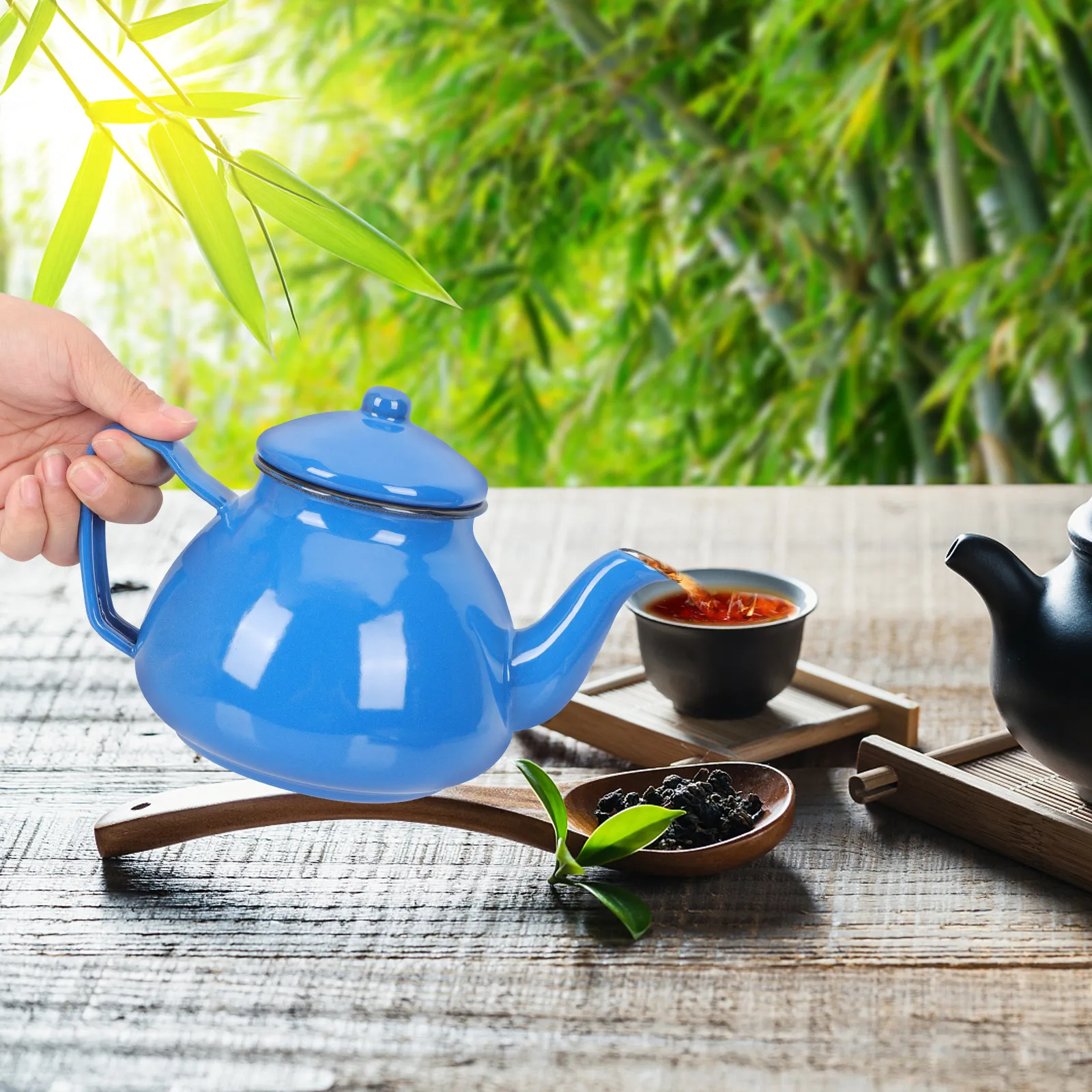 High Grade Thickened Enamel Tea Kettle Stylish Enameled Water Kettle Non Slip Handle for Restaurant Cafe Home Brewing Decor
High Grade Thickened Enamel Tea Kettle Stylish Enameled Water Kettle Non Slip Handle for Restaurant Cafe Home Brewing Decor