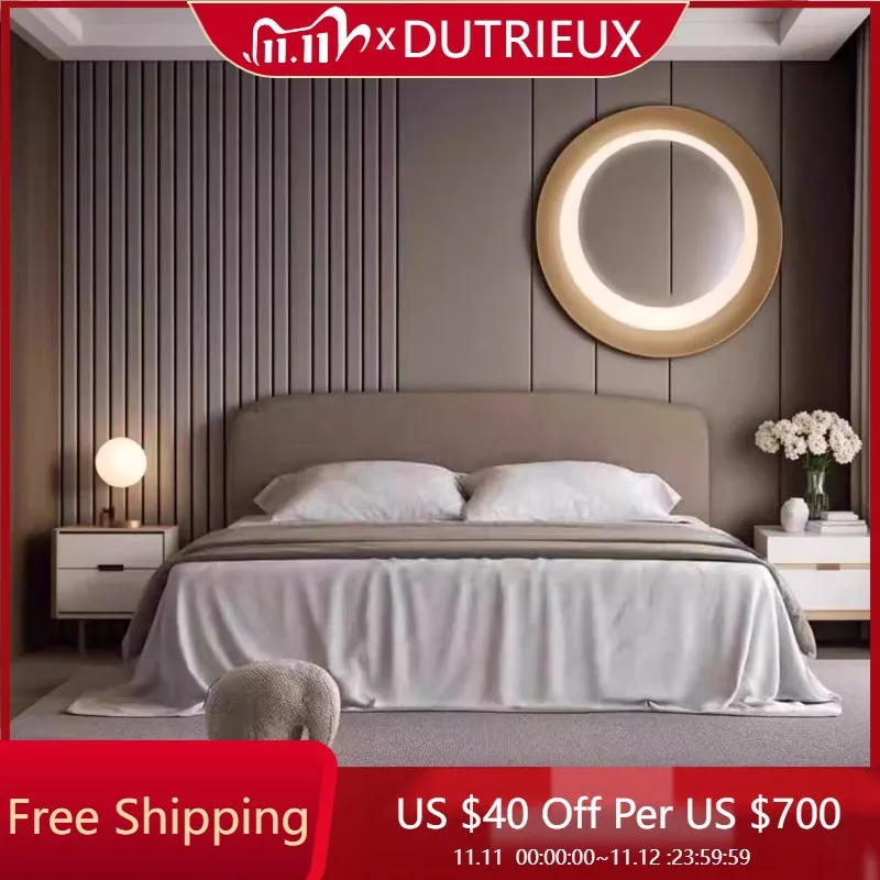 Современный минималистичный полный каркас кровати, эстетический дизайн из дерева, модная кровать для создания главной спальни, мебель для спальни Cama De Casal
Современный минималистичный полный каркас кровати, эстетический дизайн из дерева, модная кровать для создания главной спальни, мебель для спальни Cama De Casal