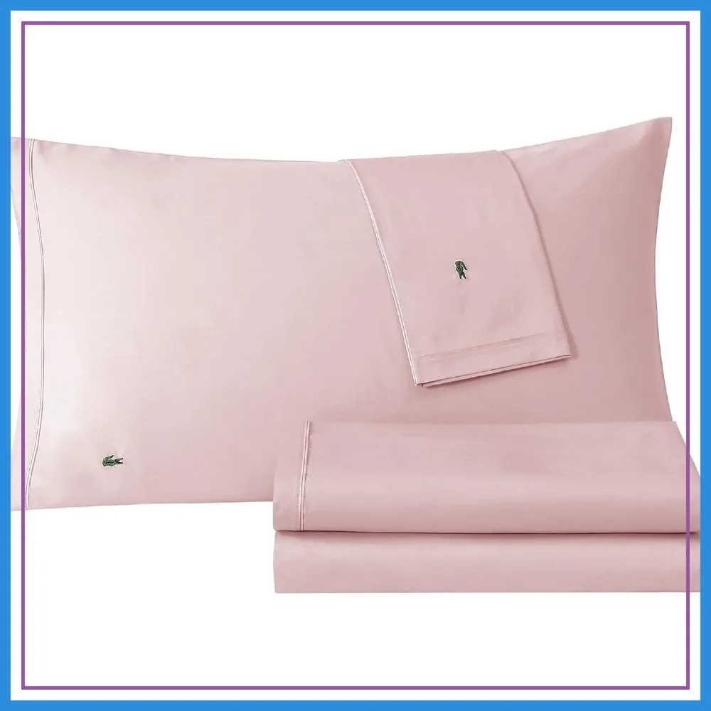 100% Cotton Percale 4-Piece Sheet Set – Crisp, Cool, Breathable All-Season Bedding, Oeko-Tex Certified, Soft Matte Finish, Durable Premium Cotton – Solid, Iced Pink, King
100% Cotton Percale 4-Piece Sheet Set – Crisp, Cool, Breathable All-Season Bedding, Oeko-Tex Certified, Soft Matte Finish, Durable Premium Cotton – Solid, Iced Pink, King