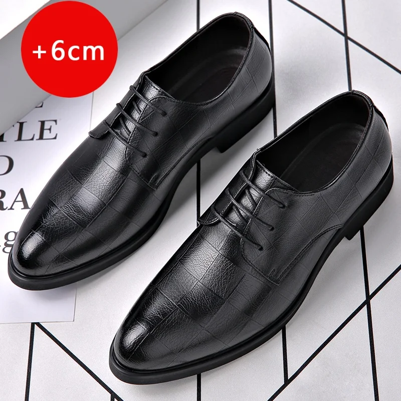 Men's Derby Shoes Classic gentleman style Work Business Office High quality adult suit shoes Height increasing Black versatile
Men's Derby Shoes Classic gentleman style Work Business Office High quality adult suit shoes Height increasing Black versatile