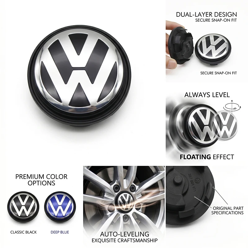 Car Hub Caps 4pcs 56MM 65MM Floating Center Wheel Covers For VW GTI Polo Golf 4 5 6 7 8 Touran CC Passat B5 B6 B7 Quality Kit
Car Hub Caps 4pcs 56MM 65MM Floating Center Wheel Covers For VW GTI Polo Golf 4 5 6 7 8 Touran CC Passat B5 B6 B7 Quality Kit