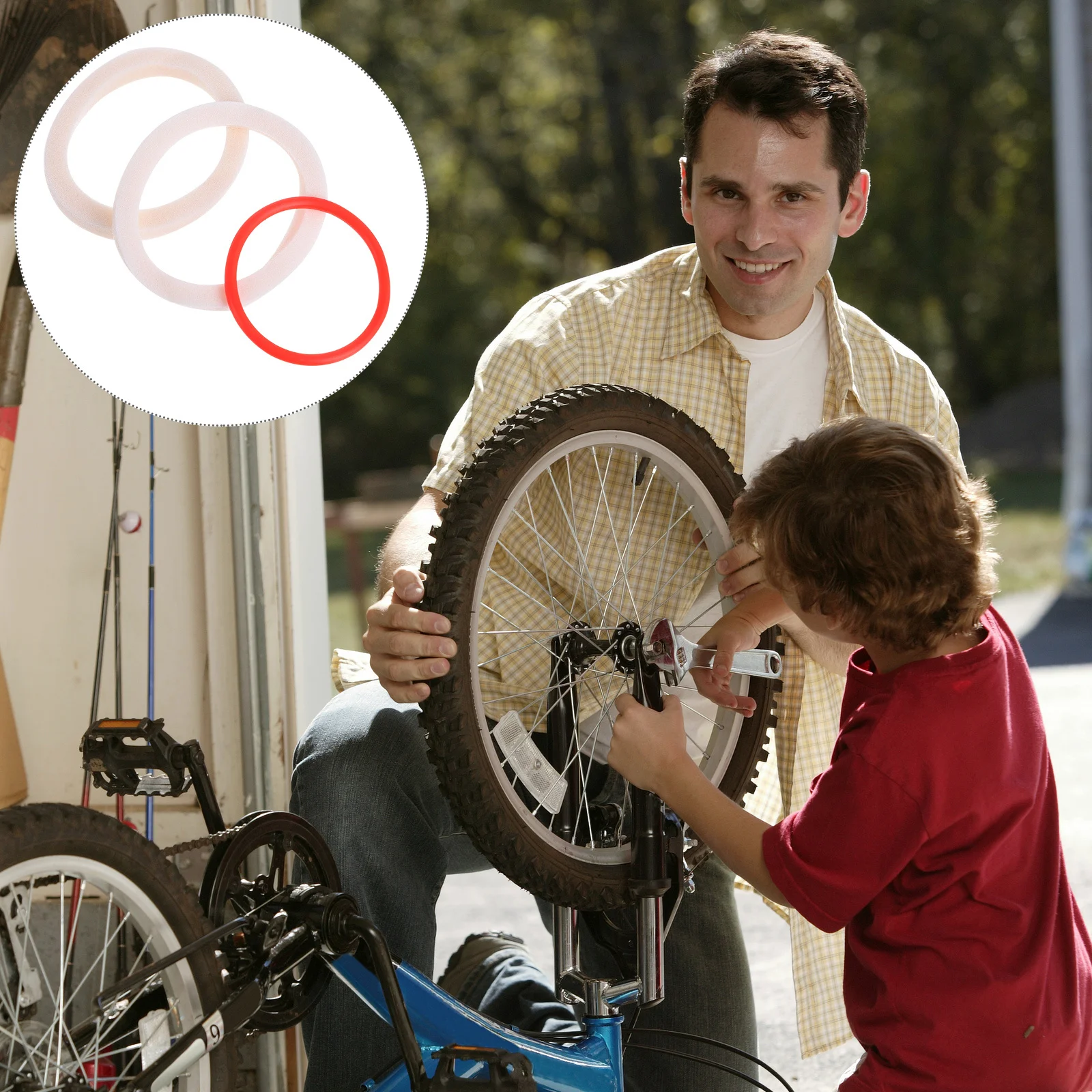 4 set Bicycle Maintenance Sponge Rings 8 Oil Seal Sponges 4 Red Circles Front Fork Protection Bike Accessories
4 set Bicycle Maintenance Sponge Rings 8 Oil Seal Sponges 4 Red Circles Front Fork Protection Bike Accessories