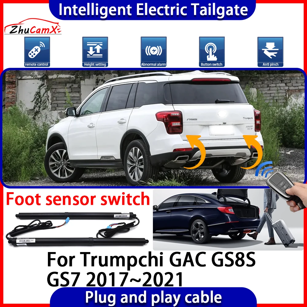ZhuCamX Car Automatic Lifting kit Opening Trunk Intelligent Electric Tail Gate Lift Tailgate for Trumpchi GAC GS8S GS7 2017~2021
ZhuCamX Car Automatic Lifting kit Opening Trunk Intelligent Electric Tail Gate Lift Tailgate for Trumpchi GAC GS8S GS7 2017~2021