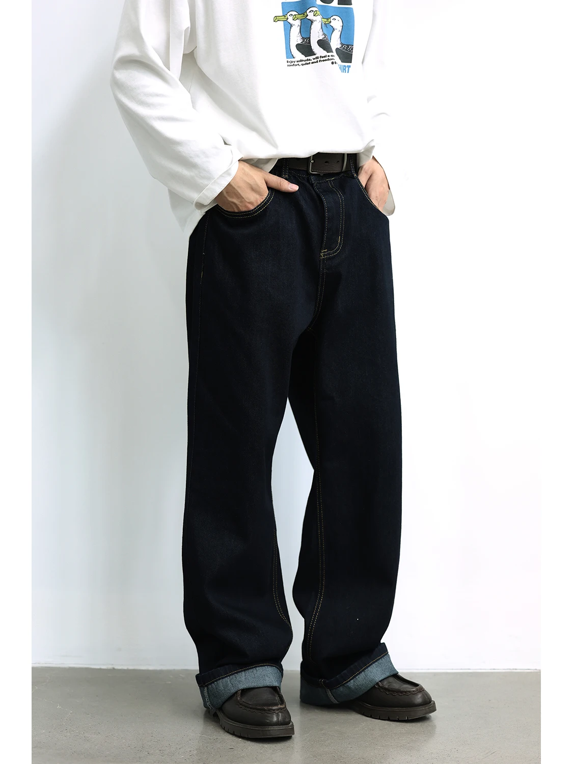 LH Store Мужские ретро японские прямые брюки свободного покроя оригинального цвета джинсы повседневные длинные брюки всесезонная одежда
LH Store Мужские ретро японские прямые брюки свободного покроя оригинального цвета джинсы повседневные длинные брюки всесезонная одежда