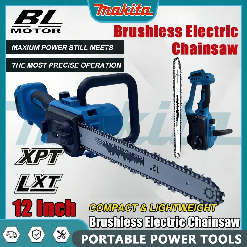Makita 12V 18V LXT Brushless Chainsaw 12 Inch Auto Oiler Cordless Electric Saw for Tree Cutting And Wood Logging
Makita 12V 18V LXT Brushless Chainsaw 12 Inch Auto Oiler Cordless Electric Saw for Tree Cutting And Wood Logging