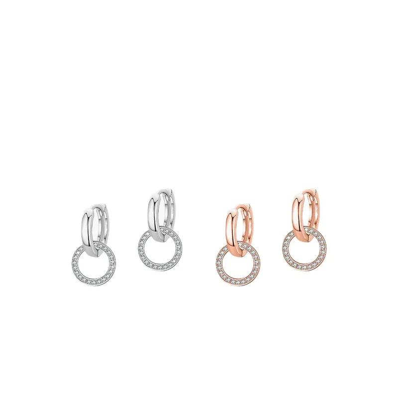 Dawn's Jewel Easiest For Match Earrings S925 Sterling Silver Sparkling Diamond Round Two-piece Women's Elegant Jewelry
Dawn's Jewel Easiest For Match Earrings S925 Sterling Silver Sparkling Diamond Round Two-piece Women's Elegant Jewelry