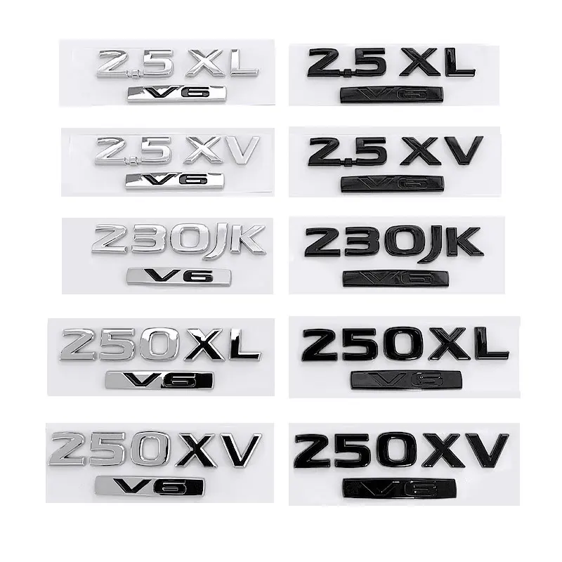 2.5XV 350JM 2.5XL 230JK 250XV 250XL 230JM V6 trunk label badge car stickers For Nissan displacement rear boot decorate logo
2.5XV 350JM 2.5XL 230JK 250XV 250XL 230JM V6 trunk label badge car stickers For Nissan displacement rear boot decorate logo