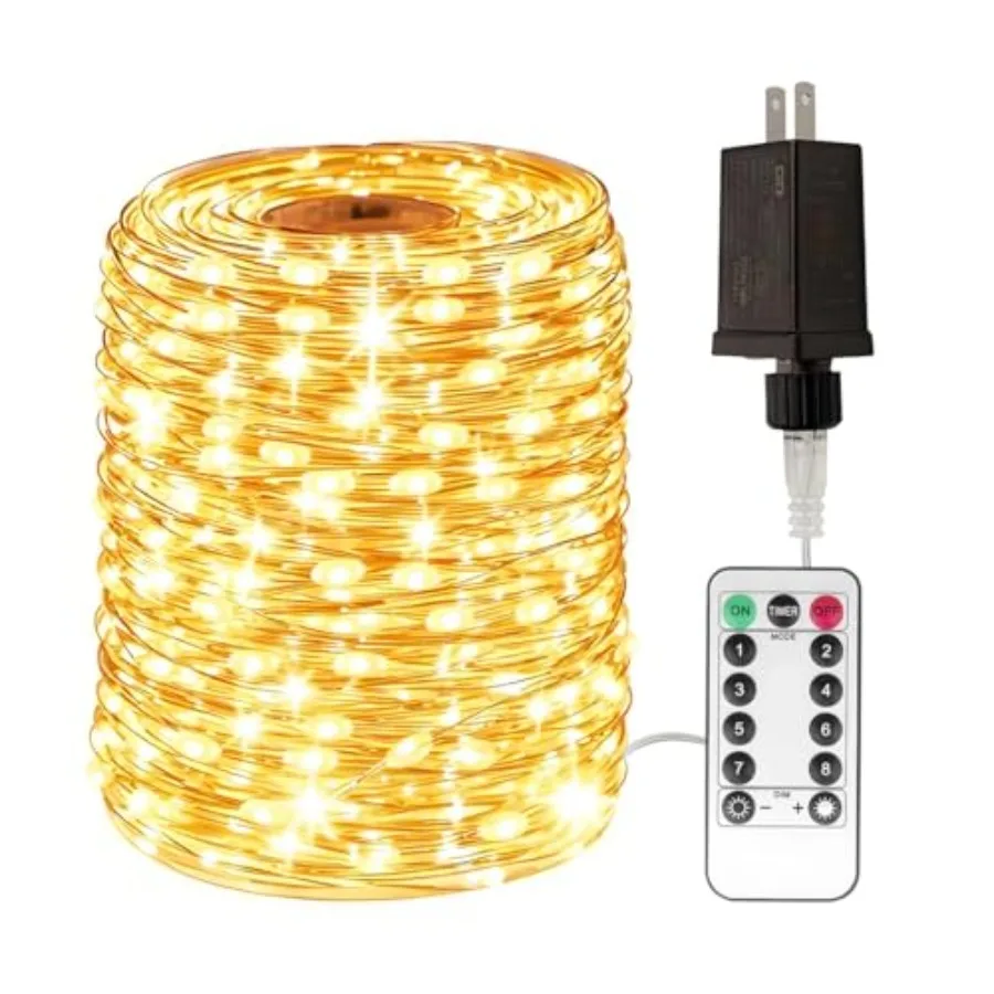 1000 LED Plug in Fairy Lights 328Feet Long Bright String Lights with Remote for Christmas Tree Patio Garden Porch Backyard Wedd
1000 LED Plug in Fairy Lights 328Feet Long Bright String Lights with Remote for Christmas Tree Patio Garden Porch Backyard Wedd