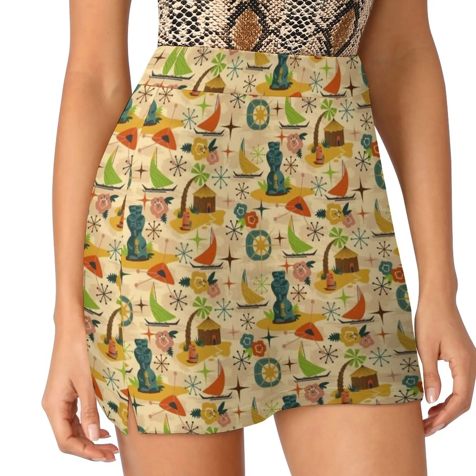 Mid Mod Tiki Women's skirt Y2K Summer Clothes 2022 Kpop Style Trouser Skirt With Pocket Pattern Midcentury Modern Tiki Tiki
Mid Mod Tiki Women's skirt Y2K Summer Clothes 2022 Kpop Style Trouser Skirt With Pocket Pattern Midcentury Modern Tiki Tiki