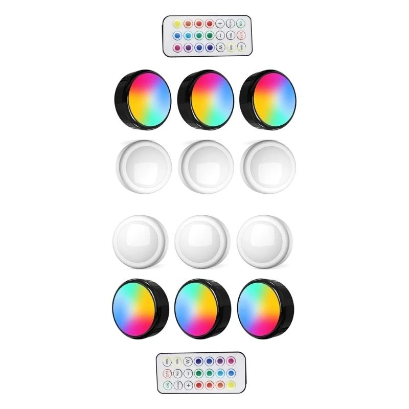 Y5GD Remote Control LED Puck Lights Touch Decorative Night Lamp Cabinet Night Lamp for Stairs, Bedroom, Foyer
Y5GD Remote Control LED Puck Lights Touch Decorative Night Lamp Cabinet Night Lamp for Stairs, Bedroom, Foyer