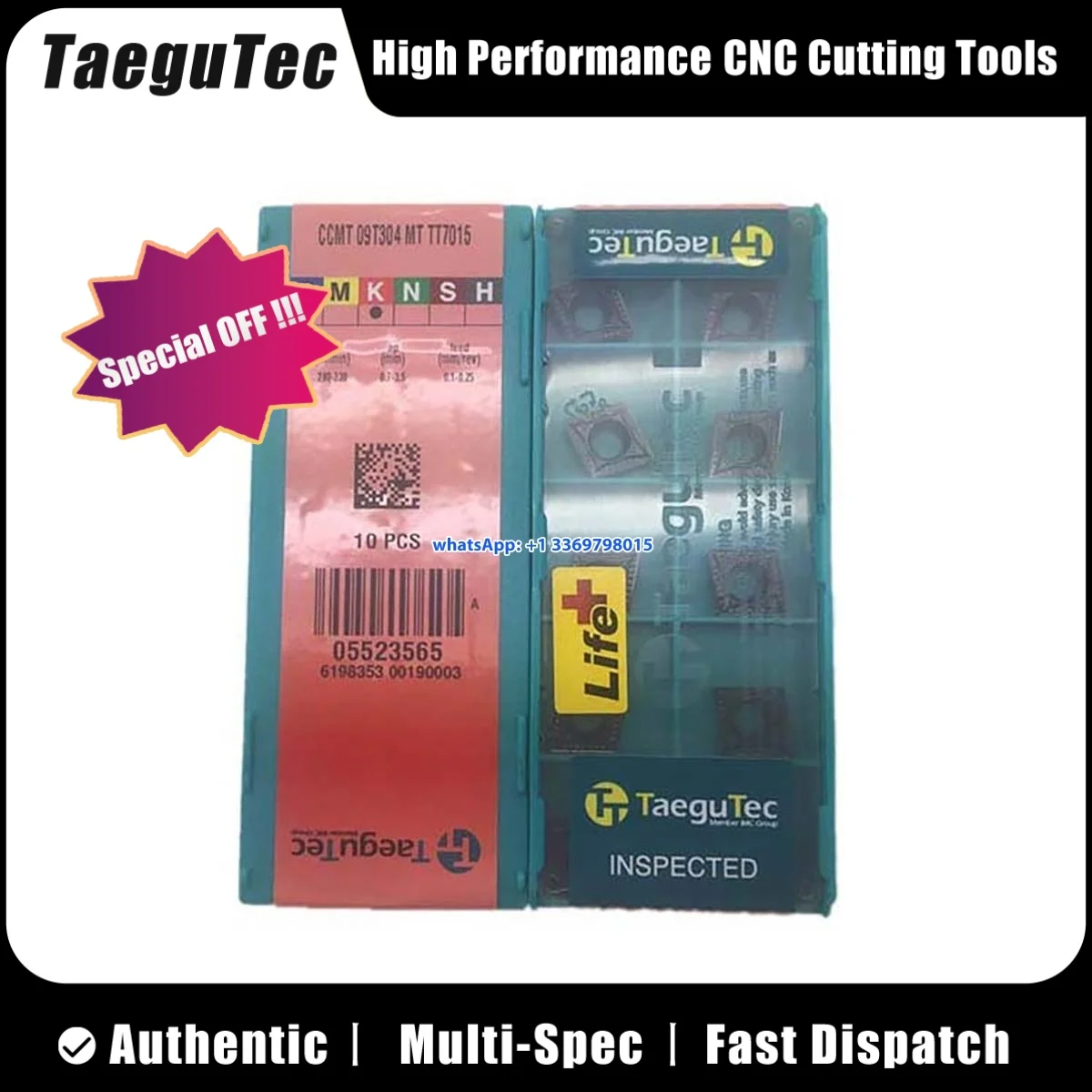 100% оригинал CCMT0602/09T3 04 CCMT1204 08 CNMG1204 04 08 CNMG1204 12 DCMT11T304 08-MT RT TT7015 Токарная вставка 10 шт. 
100% оригинал CCMT0602/09T3 04 CCMT1204 08 CNMG1204 04 08 CNMG1204 12 DCMT11T304 08-MT RT TT7015 Токарная вставка 10 шт.