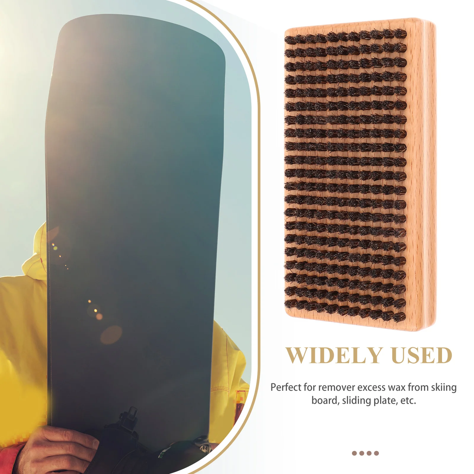 Портативная восковая щетка для чистки скейтборда, деревянная ручка, эластичная щетина для сноуборда, лыжная доска, скользящая пластина, скруббер, очиститель 
Портативная восковая щетка для чистки скейтборда, деревянная ручка, эластичная щетина для сноуборда, лыжная доска, скользящая пластина, скруббер, очиститель