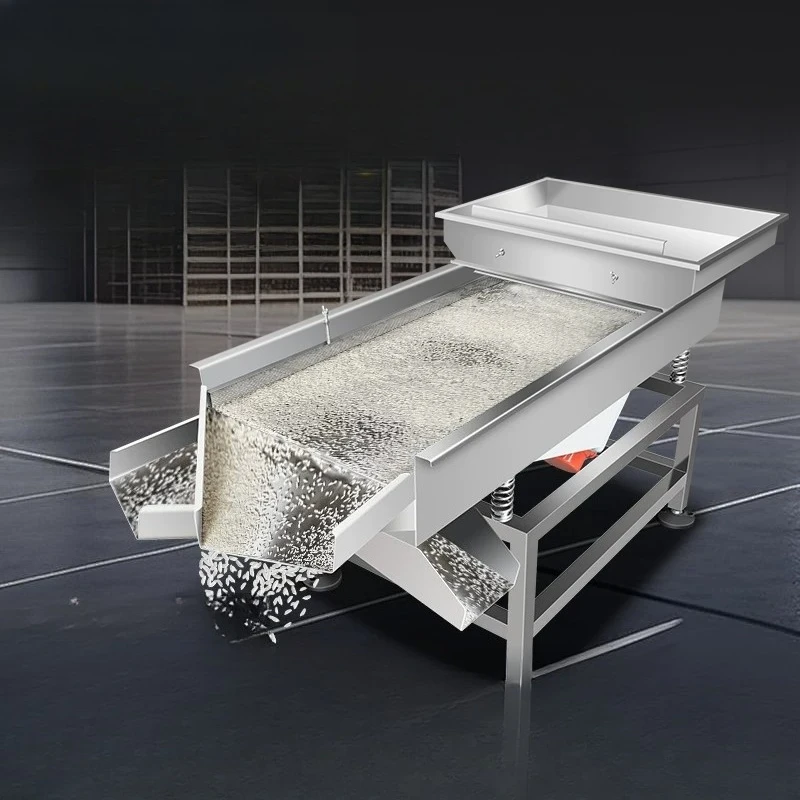 Tea spout material small electric industrial vibrating screen
Tea spout material small electric industrial vibrating screen