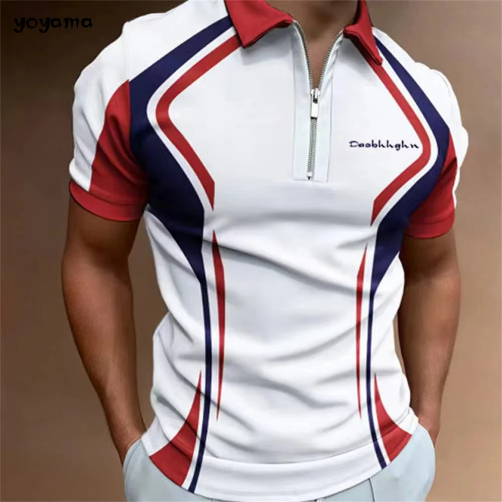 Men's Fashion Polo Shirt Striped Short Sleeve Shirt Button Breathable Blouse Business Lapel Clothing Summer Men's Casual Shirt
Men's Fashion Polo Shirt Striped Short Sleeve Shirt Button Breathable Blouse Business Lapel Clothing Summer Men's Casual Shirt