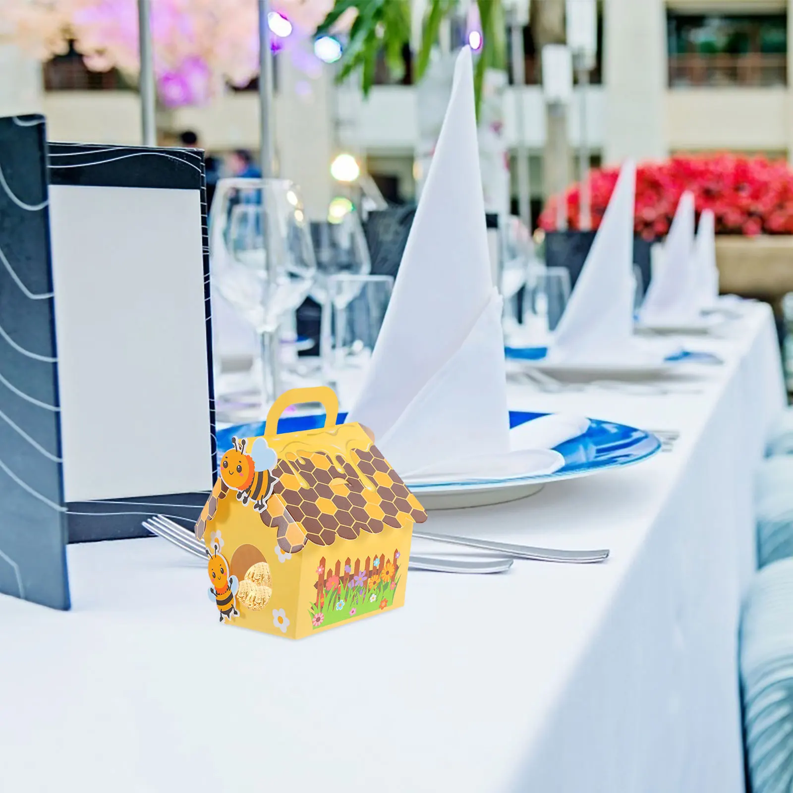 10 Pcs Bee Candy Boxes Yellow Containers Baby Shower Party Favor Bags Small Treat Packaging Boxes Chocolate Gifts Wedding
10 Pcs Bee Candy Boxes Yellow Containers Baby Shower Party Favor Bags Small Treat Packaging Boxes Chocolate Gifts Wedding