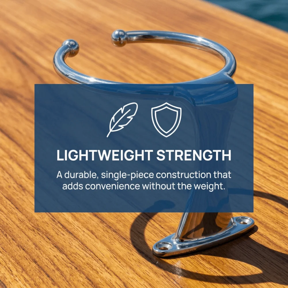 Universal 316 Stainless Steel Boat Ring Drink Holder Rustproof & Durable Marine Cup Holder Yacht Drink Holder Marine Use
Universal 316 Stainless Steel Boat Ring Drink Holder Rustproof & Durable Marine Cup Holder Yacht Drink Holder Marine Use