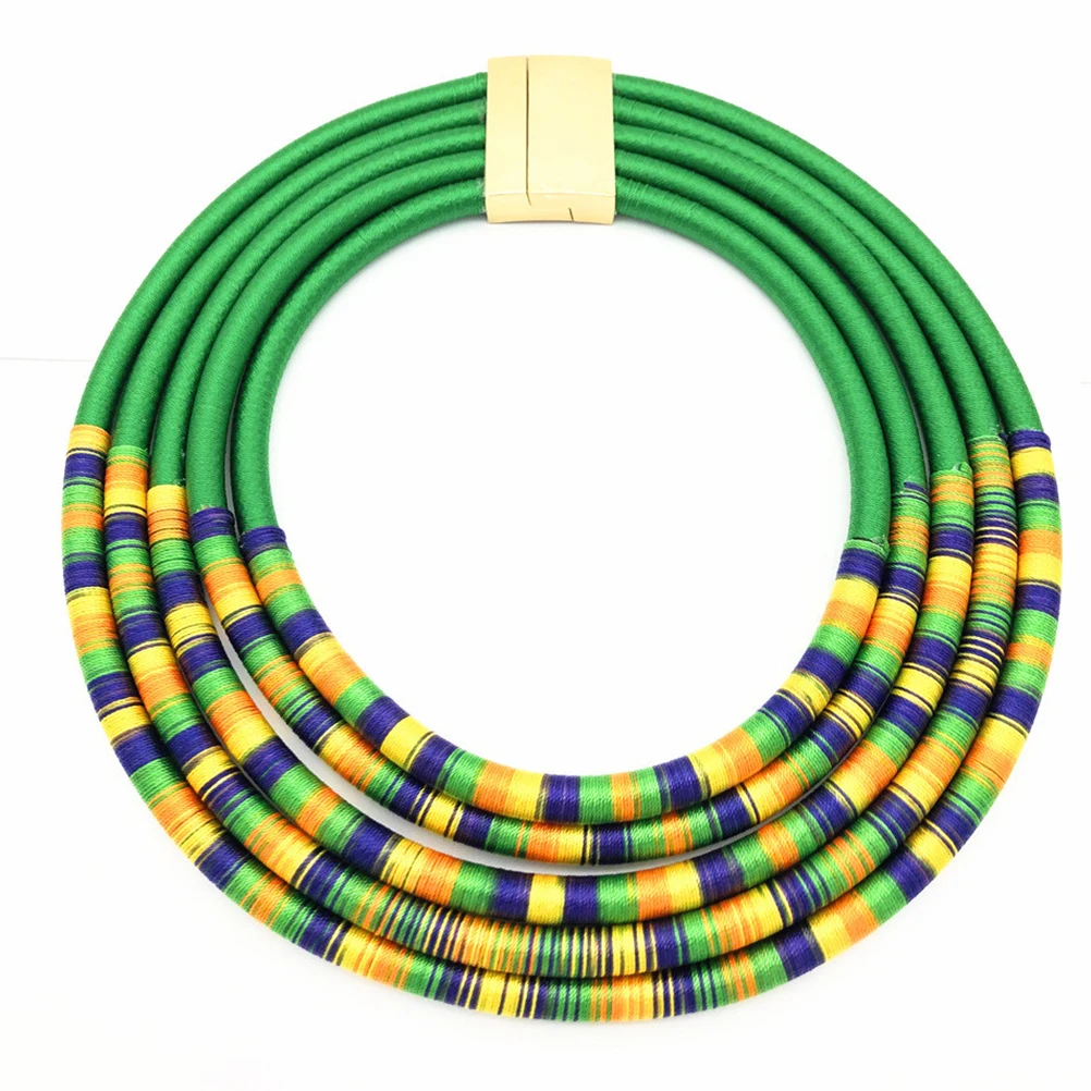 Necklace Set African Style Magnetic Buckle Hand Woven Choker Jewelry Gift Trendy Fashion Lasting Premium
Necklace Set African Style Magnetic Buckle Hand Woven Choker Jewelry Gift Trendy Fashion Lasting Premium