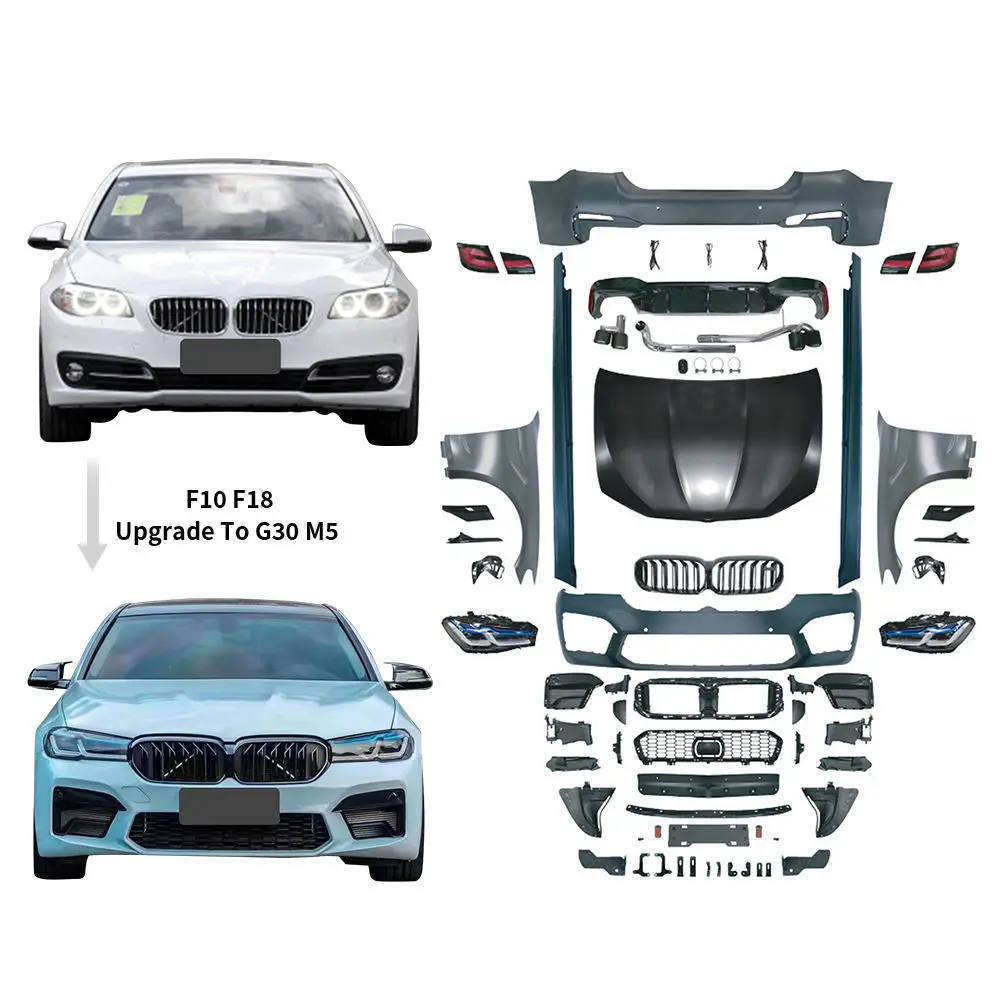 Body Kits for BMW 5 series F10/F18 upgrade 2022 bmw M5 Hood Fenders Grille Side Skirt Body Kit Front bumper rear diffuser
Body Kits for BMW 5 series F10/F18 upgrade 2022 bmw M5 Hood Fenders Grille Side Skirt Body Kit Front bumper rear diffuser