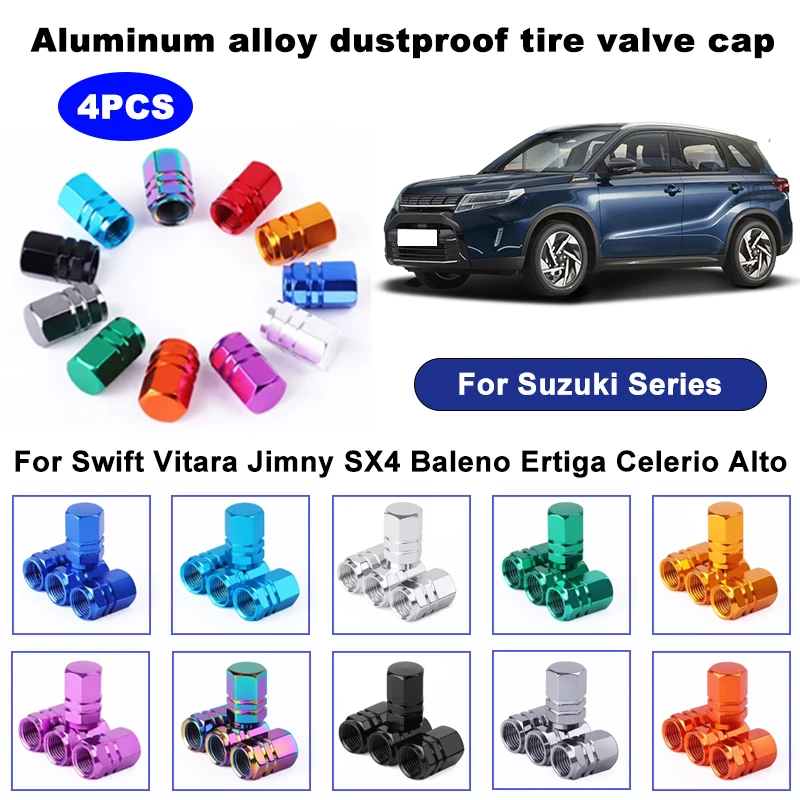 4PCS aluminum alloy car tire valve stem cap tire wheel rim valve cover dustproof and waterproof For Suzuki Series car accessory
4PCS aluminum alloy car tire valve stem cap tire wheel rim valve cover dustproof and waterproof For Suzuki Series car accessory