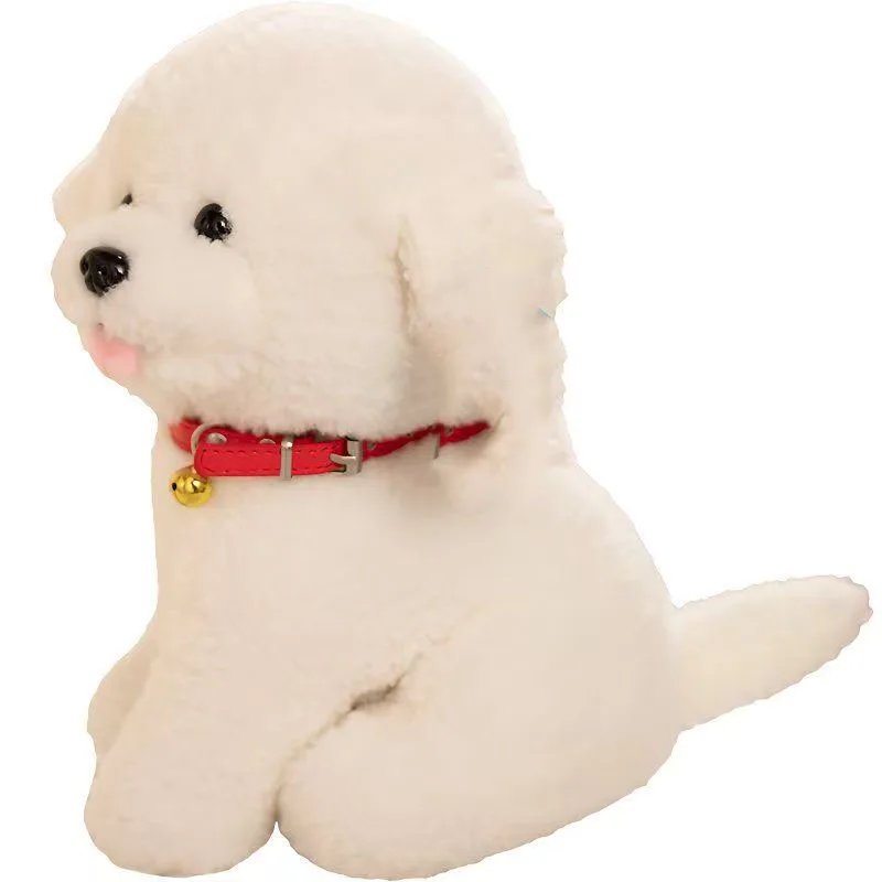 Cute White Bichon Frise Plush Toy with Red Collar and Bell Soft Stuffed Animal Pillow for Kids Fluffy Puppy Plushie Gift
Cute White Bichon Frise Plush Toy with Red Collar and Bell Soft Stuffed Animal Pillow for Kids Fluffy Puppy Plushie Gift