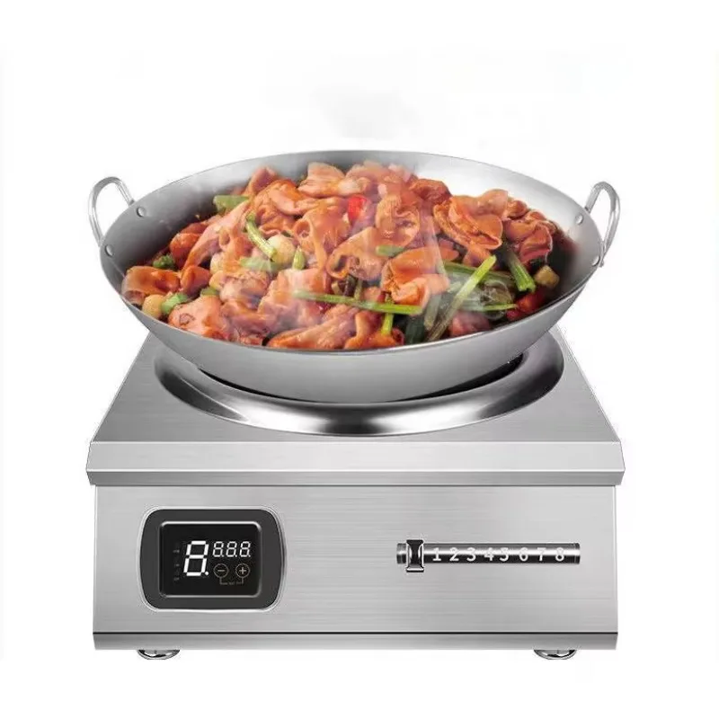 Hotel Use Commercial Induction Cooker Induction Wok Stoves Stainless Steel Ceramic OEM Large Fire 3 Phase Electric 380V 8000W
Hotel Use Commercial Induction Cooker Induction Wok Stoves Stainless Steel Ceramic OEM Large Fire 3 Phase Electric 380V 8000W