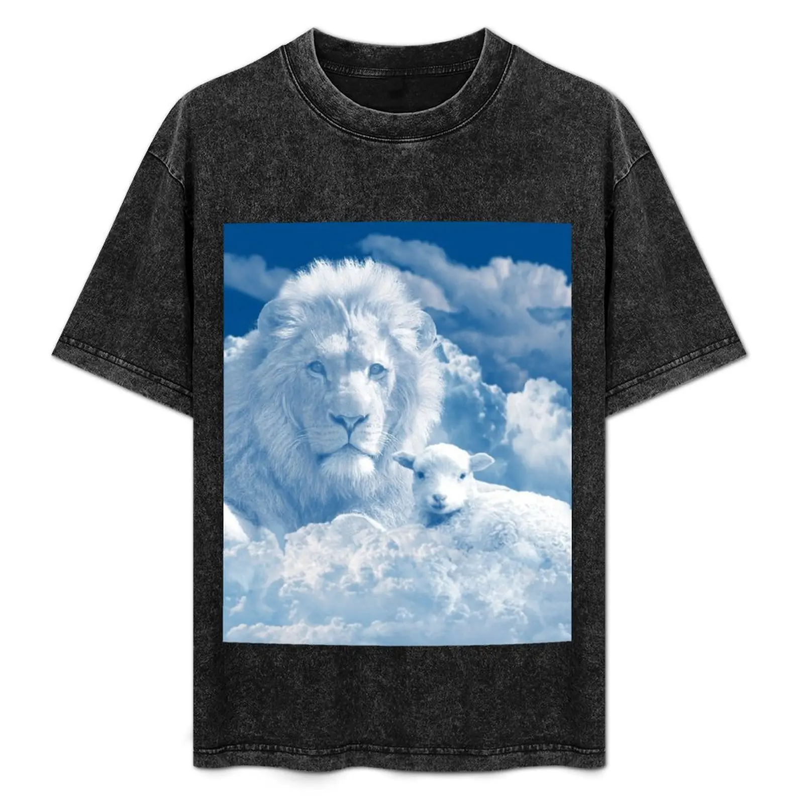 Lion and the Lamb T-Shirt Basic Simple Casual Short Sleeve Tee
Lion and the Lamb T-Shirt Basic Simple Casual Short Sleeve Tee