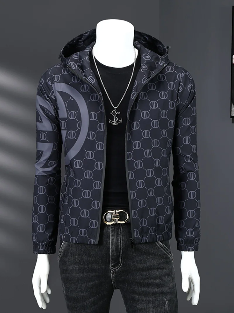 Men's Fashionable Hooded Jacket Spring Autumn Polyester Long Sleeve Windproof Youth Popular Outerwear Casual Handsome Coat
Men's Fashionable Hooded Jacket Spring Autumn Polyester Long Sleeve Windproof Youth Popular Outerwear Casual Handsome Coat