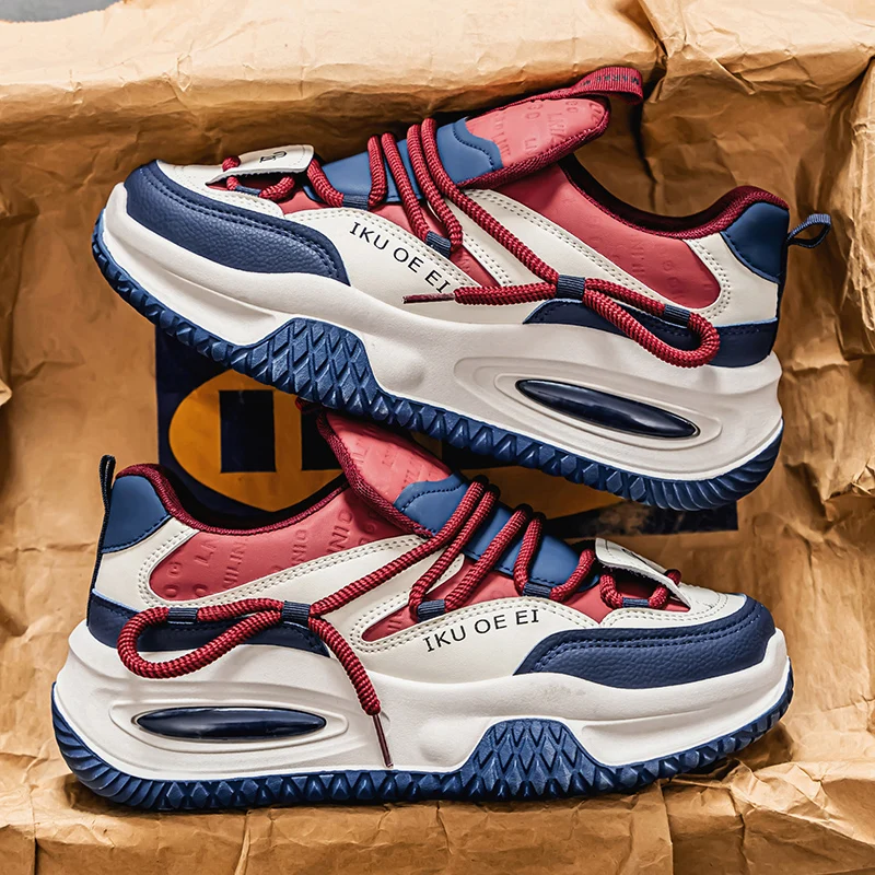 Men's thick-sole casual sports shoes Four season soft-sole non-slip breathable outdoor running shoes fashion student sports shoe
Men's thick-sole casual sports shoes Four season soft-sole non-slip breathable outdoor running shoes fashion student sports shoe