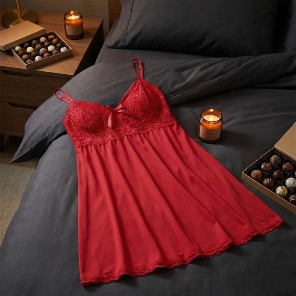 Тонкое женское кружевное платье-пижама с V-образным вырезом, кружевным бантом, на бретельках, ночная сорочка, праздничное платье, кружевное платье с разрезом, облегающая ночная сорочка на бретельках, подарки
Тонкое женское кружевное платье-пижама с V-образным вырезом, кружевным бантом, на бретельках, ночная сорочка, праздничное платье, кружевное платье с разрезом, облегающая ночная сорочка на бретельках, подарки