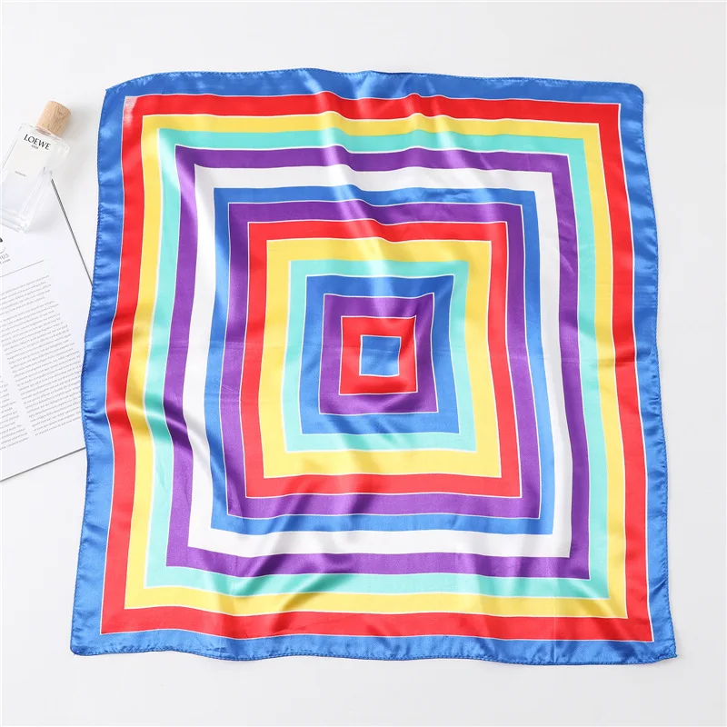 Fashion Strip Small Silk Square Scarf 60cm Headband Hairbands Hair Hoop Accessories For Women Lady Head Neck Satin Scarf
Fashion Strip Small Silk Square Scarf 60cm Headband Hairbands Hair Hoop Accessories For Women Lady Head Neck Satin Scarf