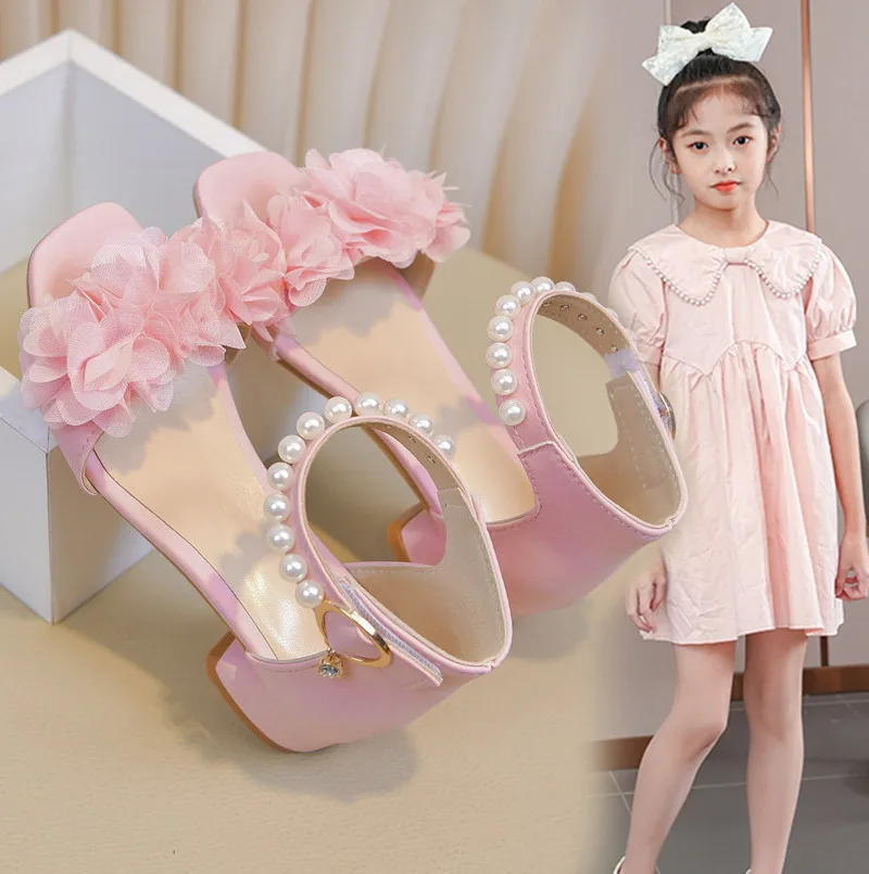 Pink White Fairy Lace Flower Sandal kid Girl Low Heel Ankle Strap Glitter Dance Pumps Child Square Toe Bling Wedding Party Shoe
Pink White Fairy Lace Flower Sandal kid Girl Low Heel Ankle Strap Glitter Dance Pumps Child Square Toe Bling Wedding Party Shoe