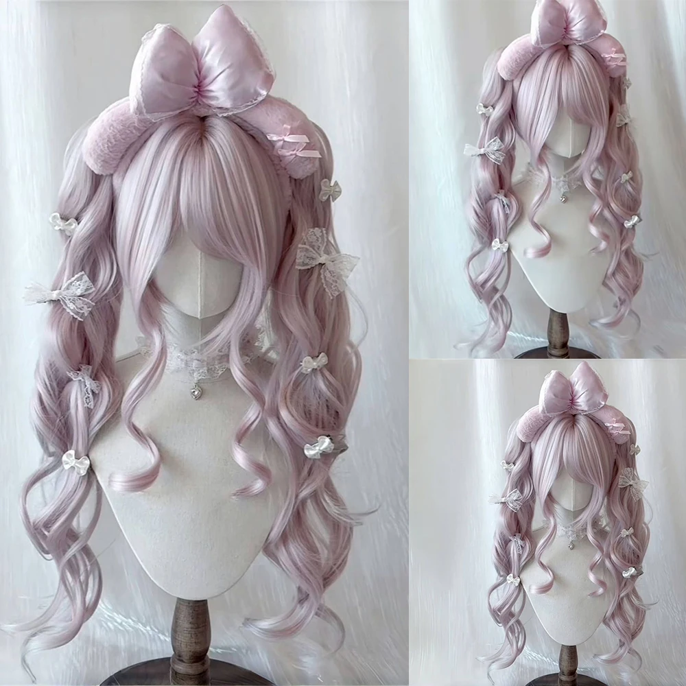 Roman Long Curly Natural Synthetic Wig Lolita Curly Hair with Bangs Anime Wig for Woman Party Cosplay Wig Heat Resistant
Roman Long Curly Natural Synthetic Wig Lolita Curly Hair with Bangs Anime Wig for Woman Party Cosplay Wig Heat Resistant