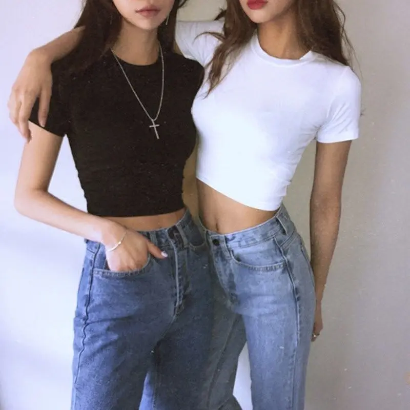 O Neck Fashion Tank Top Solid Crop Tops Women Camis Summer T Shirt Casual Camisole Tube Female Short Sleeve T-shirt Girl Tee
O Neck Fashion Tank Top Solid Crop Tops Women Camis Summer T Shirt Casual Camisole Tube Female Short Sleeve T-shirt Girl Tee
