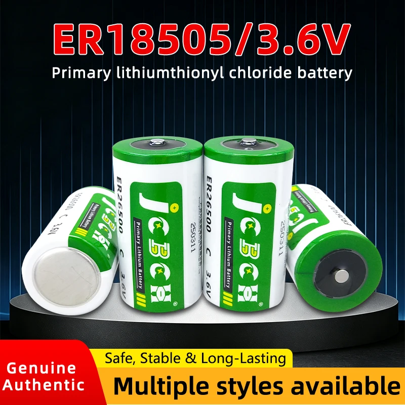 JCBCH ER26500 Lithium battery 3.6V No.2 C-type intelligent water meter, gas meter, heat meter, flow meter, PLC servo controller
JCBCH ER26500 Lithium battery 3.6V No.2 C-type intelligent water meter, gas meter, heat meter, flow meter, PLC servo controller