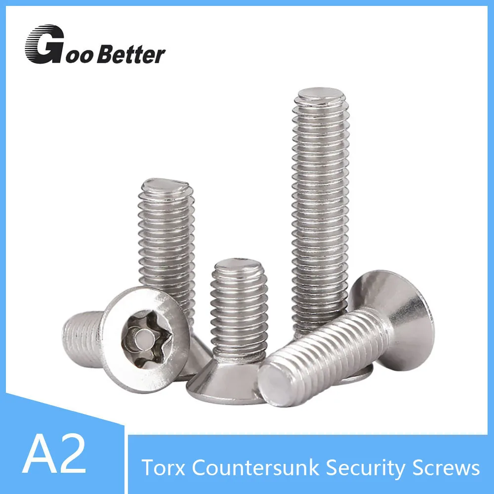 M3 M4 M5 M6M8 Torx Countersunk Security Screws A2 304 Stainless Steel Anti-Theft Security Bolts Fastener for Industrial Hardware
M3 M4 M5 M6M8 Torx Countersunk Security Screws A2 304 Stainless Steel Anti-Theft Security Bolts Fastener for Industrial Hardware