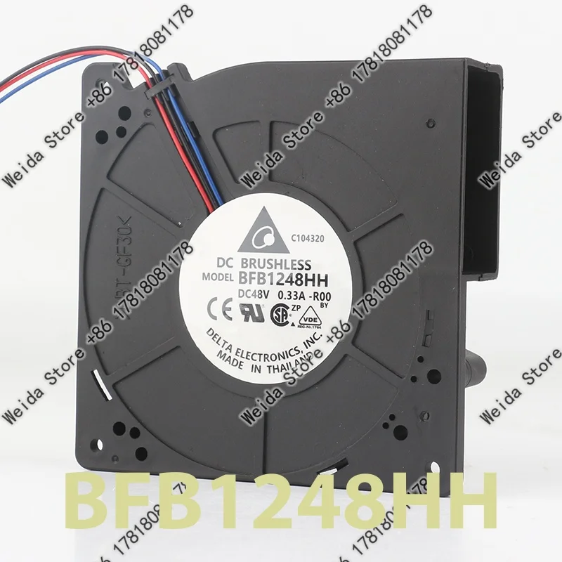 BFB1248HH cooling fan Delta 5V 12V 24V DC 48V 0.33A AC EC 12032 120X120X32MM 12CM centrifugal turbine blower Double ball bearing
BFB1248HH cooling fan Delta 5V 12V 24V DC 48V 0.33A AC EC 12032 120X120X32MM 12CM centrifugal turbine blower Double ball bearing