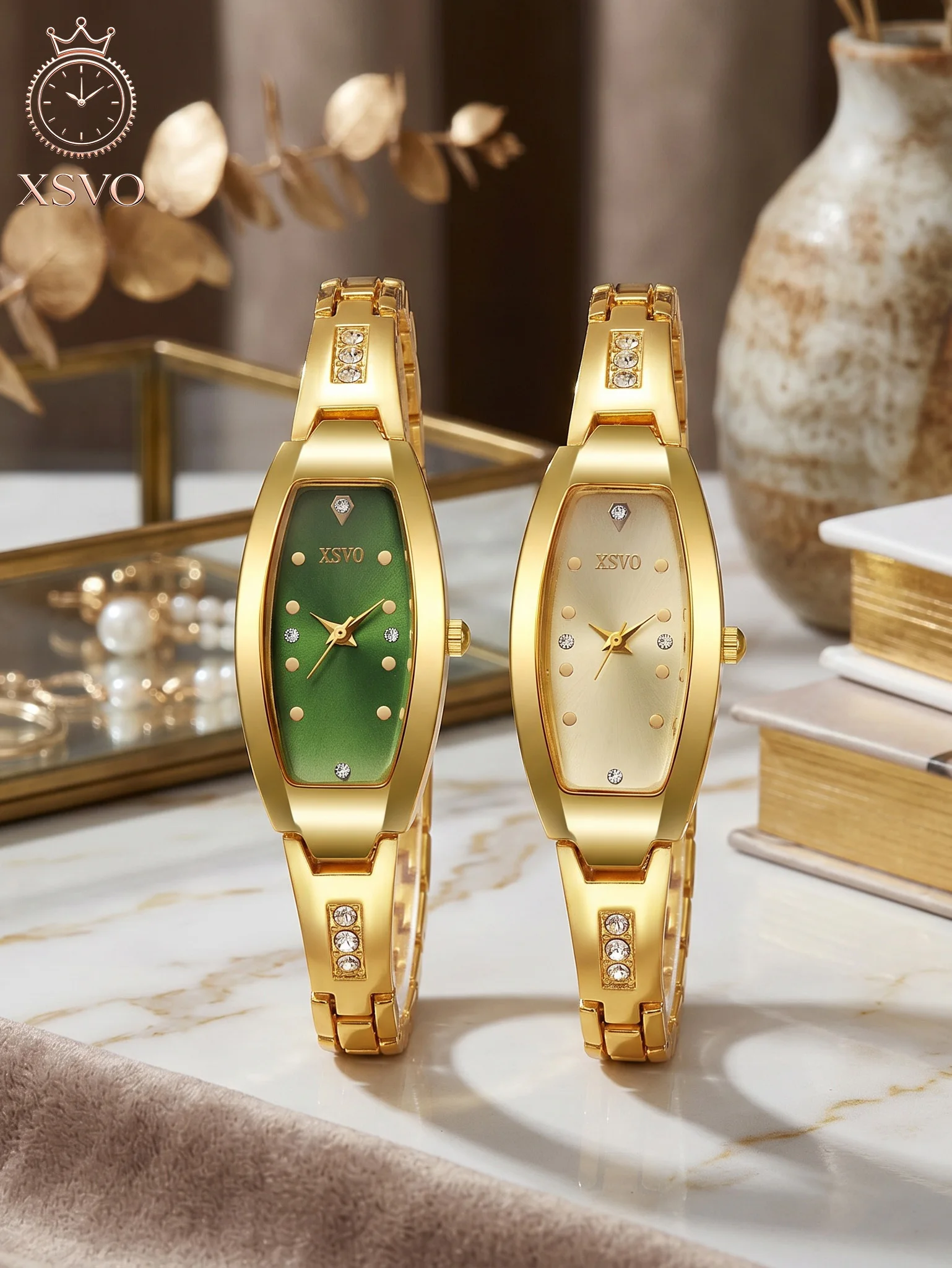 Teen 2Pcs XSVO Oval Rhinestone Watch & Ring Set, No Box, Gold Jewelry for Back To School, Vacation & Holiday Daily Wear
Teen 2Pcs XSVO Oval Rhinestone Watch & Ring Set, No Box, Gold Jewelry for Back To School, Vacation & Holiday Daily Wear