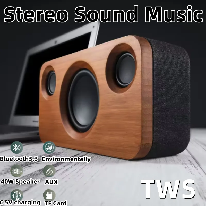 40W Wireless TWS Stereo Component System Music High Power Subwoofer Desktop Computer Caxia De Som Bluetooth Speaker Soundbar
40W Wireless TWS Stereo Component System Music High Power Subwoofer Desktop Computer Caxia De Som Bluetooth Speaker Soundbar