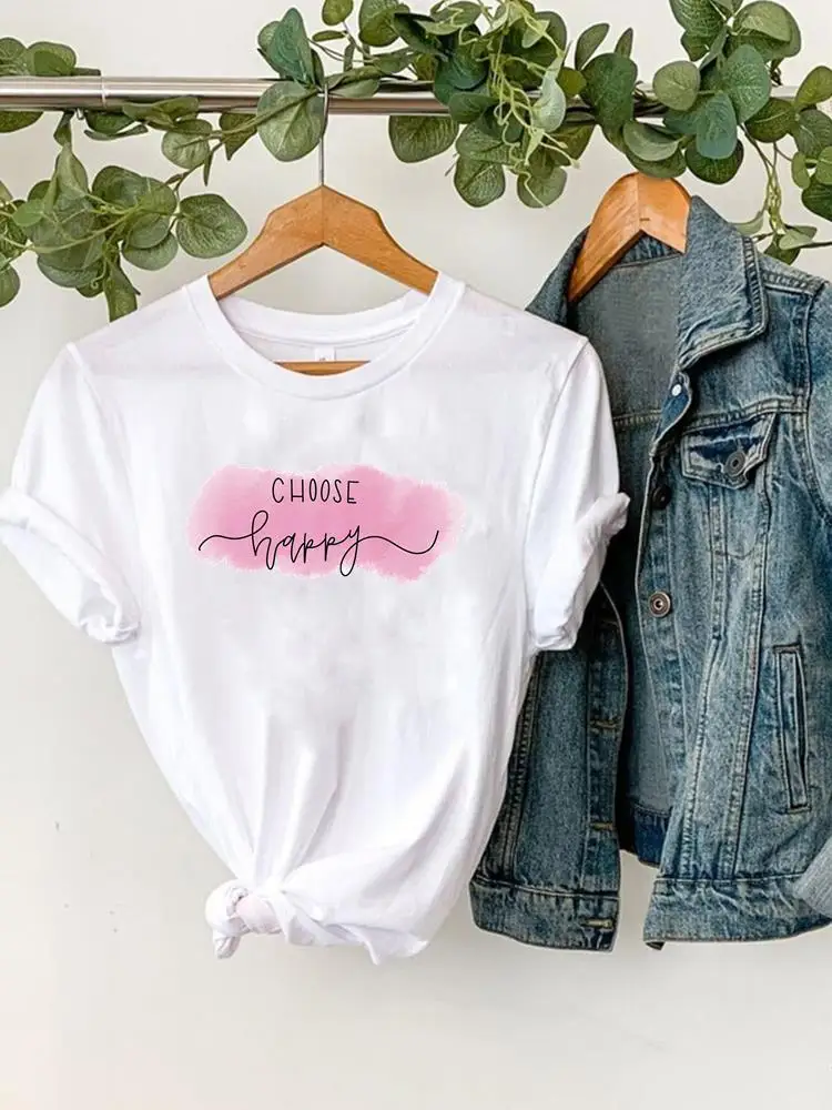 Letter Watercolor Trend 90s Fashion Printed Short Sleeve Tee Women Clothes T Female Clothing Summer Casual Graphic T-shirts
Letter Watercolor Trend 90s Fashion Printed Short Sleeve Tee Women Clothes T Female Clothing Summer Casual Graphic T-shirts