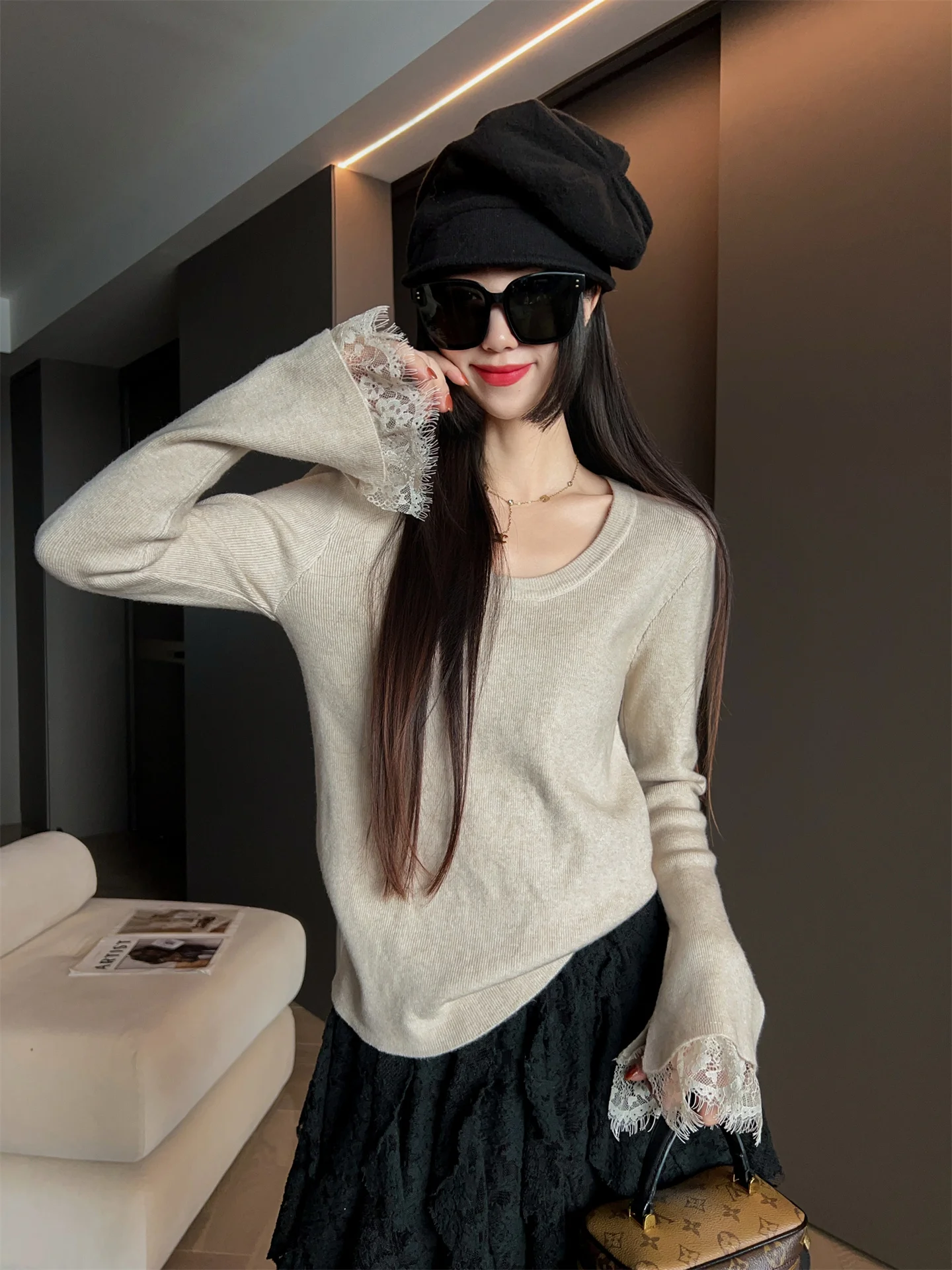 Женский повседневный вязаный свитер с круглым вырезом и длинными рукавами, осенне-зимний, модный, универсальный базовый топ, трендовая уличная одежда
Женский повседневный вязаный свитер с круглым вырезом и длинными рукавами, осенне-зимний, модный, универсальный базовый топ, трендовая уличная одежда