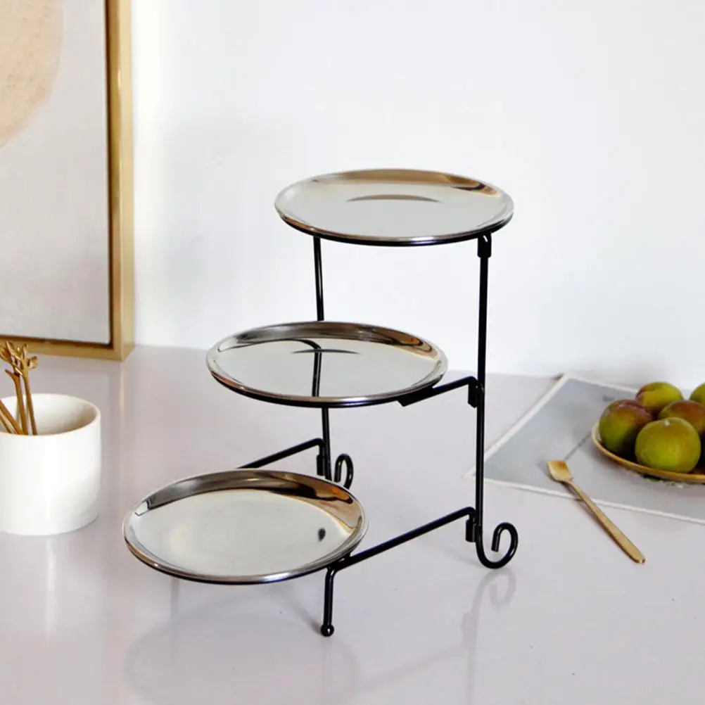 Cupcake Plate Dessert Trays Serving Fruit Dish Practical Platter Stainless Steel Server Compact
Cupcake Plate Dessert Trays Serving Fruit Dish Practical Platter Stainless Steel Server Compact