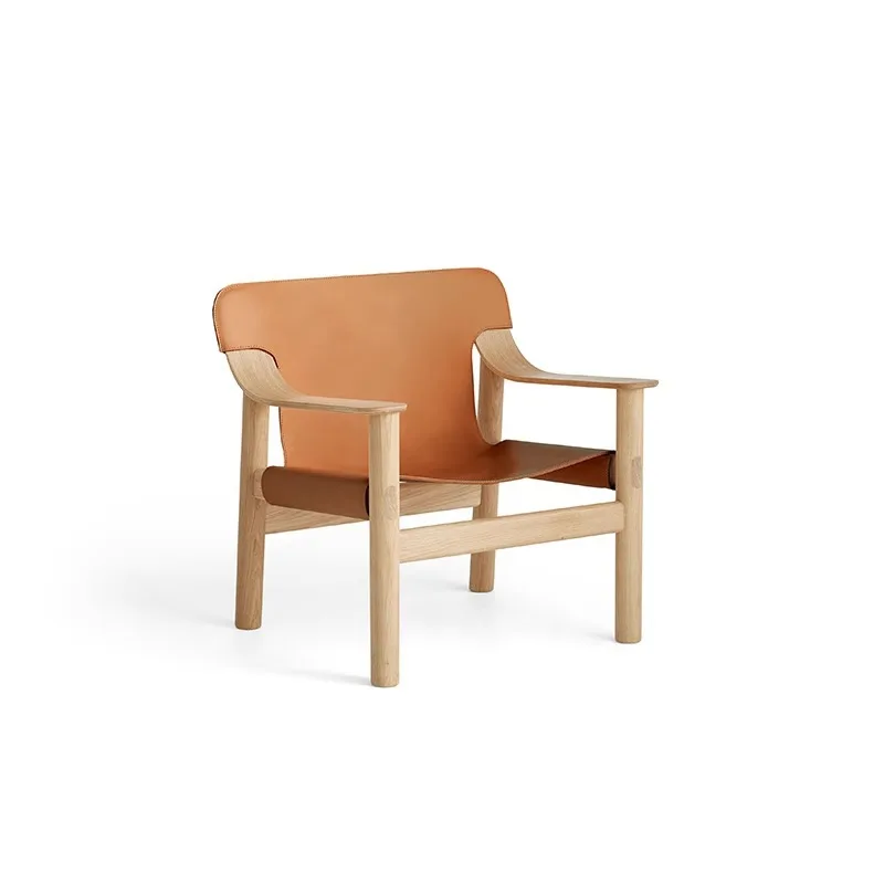 Nordic solid saddle leather single armrest sofa chair Danish designer balcony leisure chair retro back chair
Nordic solid saddle leather single armrest sofa chair Danish designer balcony leisure chair retro back chair