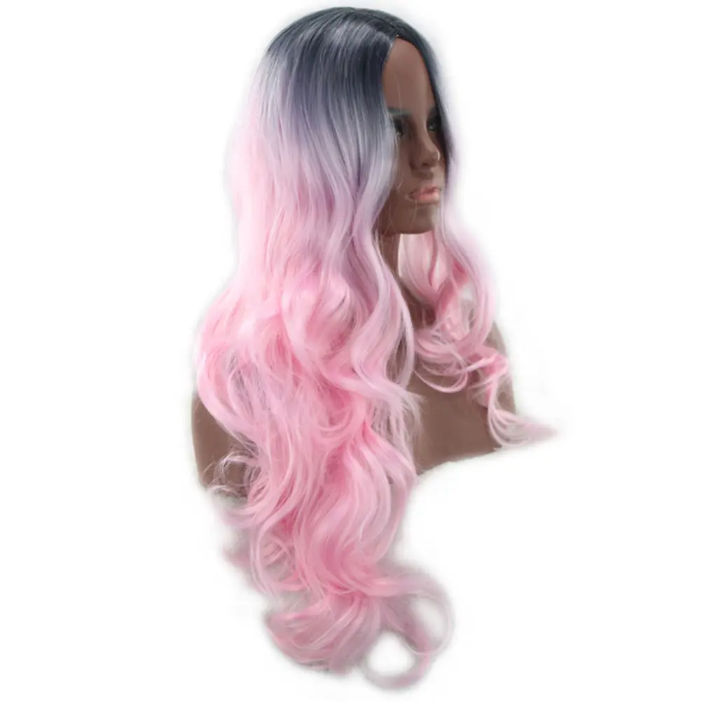 Curly For Women Black Ombre Synthetic Hair Pink Synthetic Hair Colorful Wave Hairpiece Party Daily Use
Curly For Women Black Ombre Synthetic Hair Pink Synthetic Hair Colorful Wave Hairpiece Party Daily Use