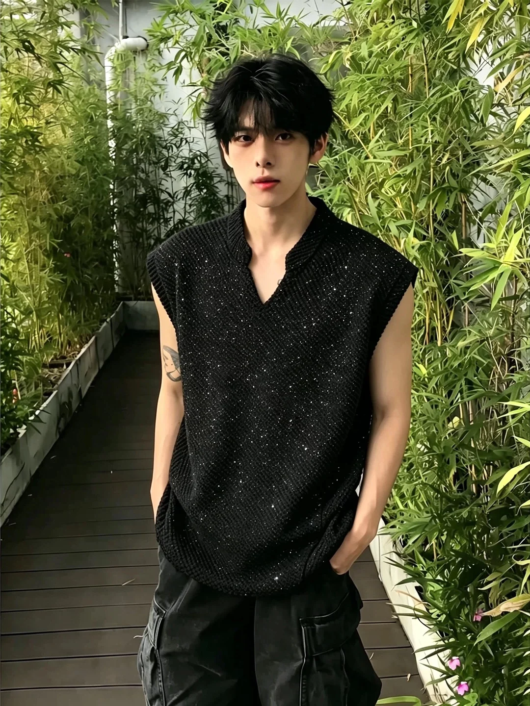 Tianxing Diagonal Stripe V-neck Men's Vest Summer American Texture Sleeveless T-shirt High-End Feeling Outdoor Sports Shoulde...
Tianxing Diagonal Stripe V-neck Men's Vest Summer American Texture Sleeveless T-shirt High-End Feeling Outdoor Sports Shoulde...