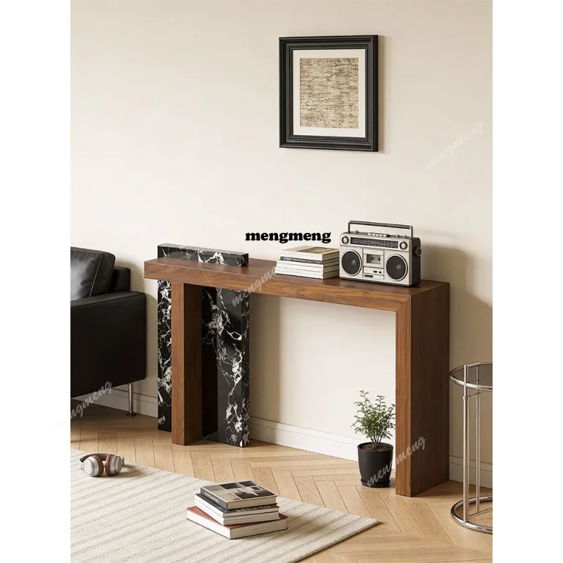 Natural travertine entrance table B & B entrance door against the wall corridor aisle solid wood entrance platform
Natural travertine entrance table B & B entrance door against the wall corridor aisle solid wood entrance platform