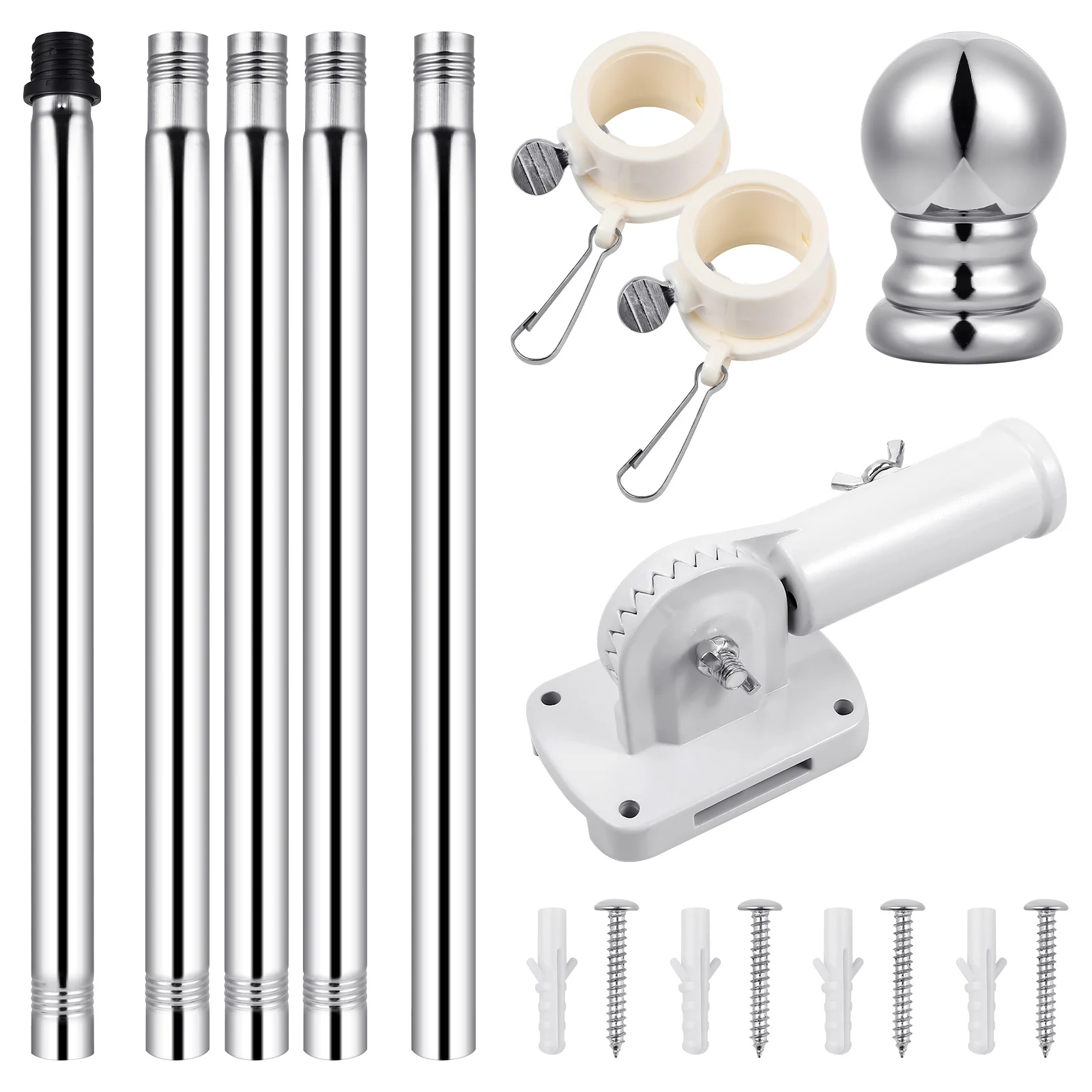 Stainless Steel Flagpole Poles Detachable Rod Adjustable Suite Alloy Outdoor with Base Bracket
Stainless Steel Flagpole Poles Detachable Rod Adjustable Suite Alloy Outdoor with Base Bracket