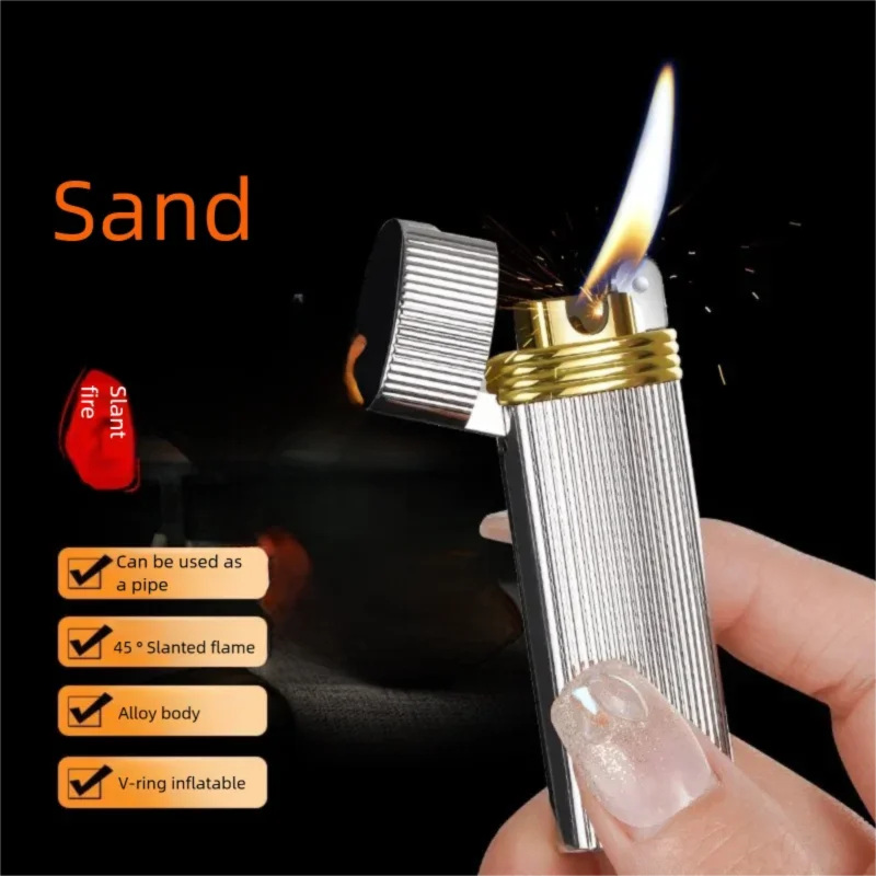 Retro Slim Flint Wheel Lighter - Premium Refillable Oblique Flame Men’s Gift High-flame Lighter laughing luxury
Retro Slim Flint Wheel Lighter - Premium Refillable Oblique Flame Men’s Gift High-flame Lighter laughing luxury