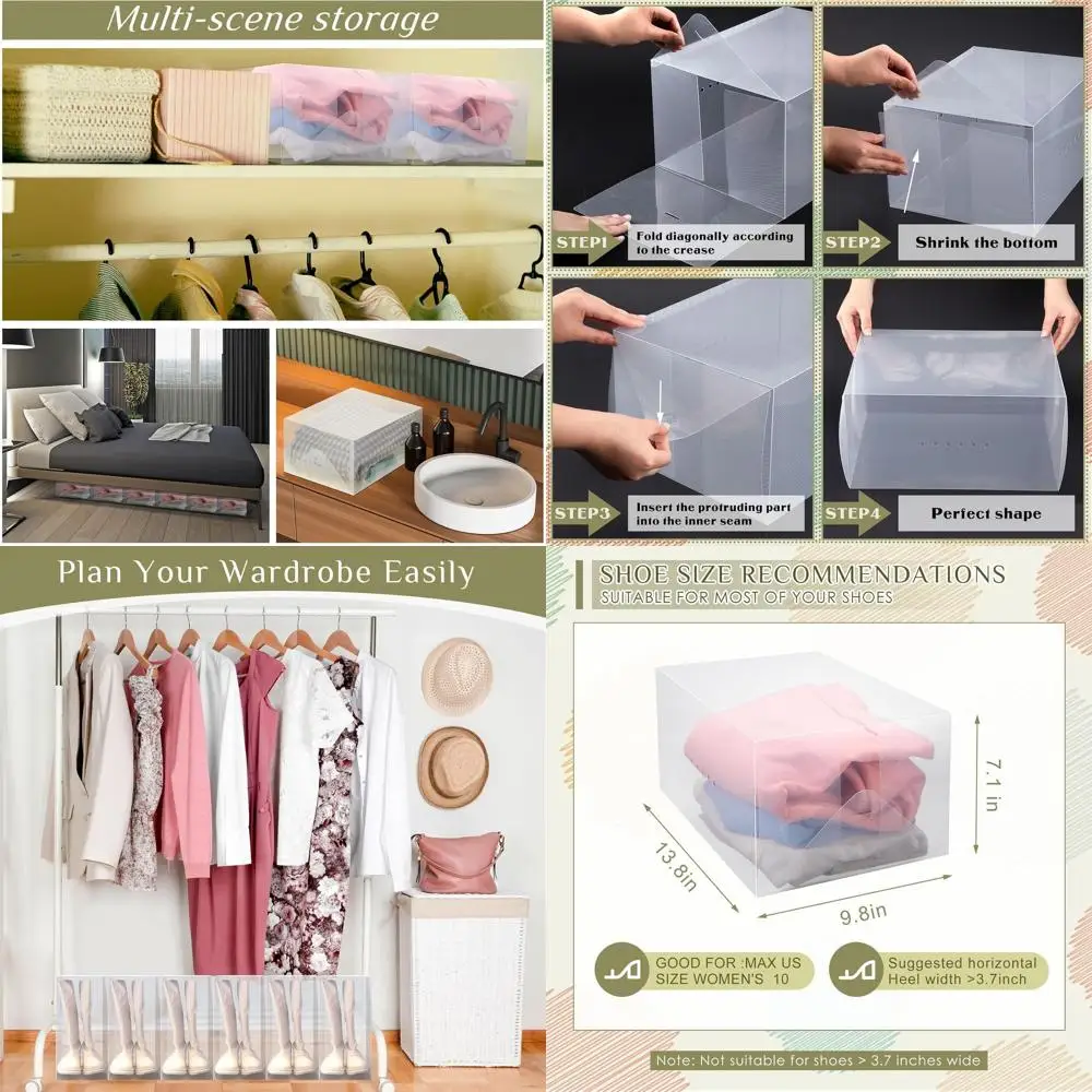 Штабелируемые прозрачные пластиковые коробки для хранения обуви — 20 упаковок для мужчин и женщин, подходят для ботильонов и высоких каблуков, 13,8x9,8x7,1 дюйма
Штабелируемые прозрачные пластиковые коробки для хранения обуви — 20 упаковок для мужчин и женщин, подходят для ботильонов и высоких каблуков, 13,8x9,8x7,1 дюйма