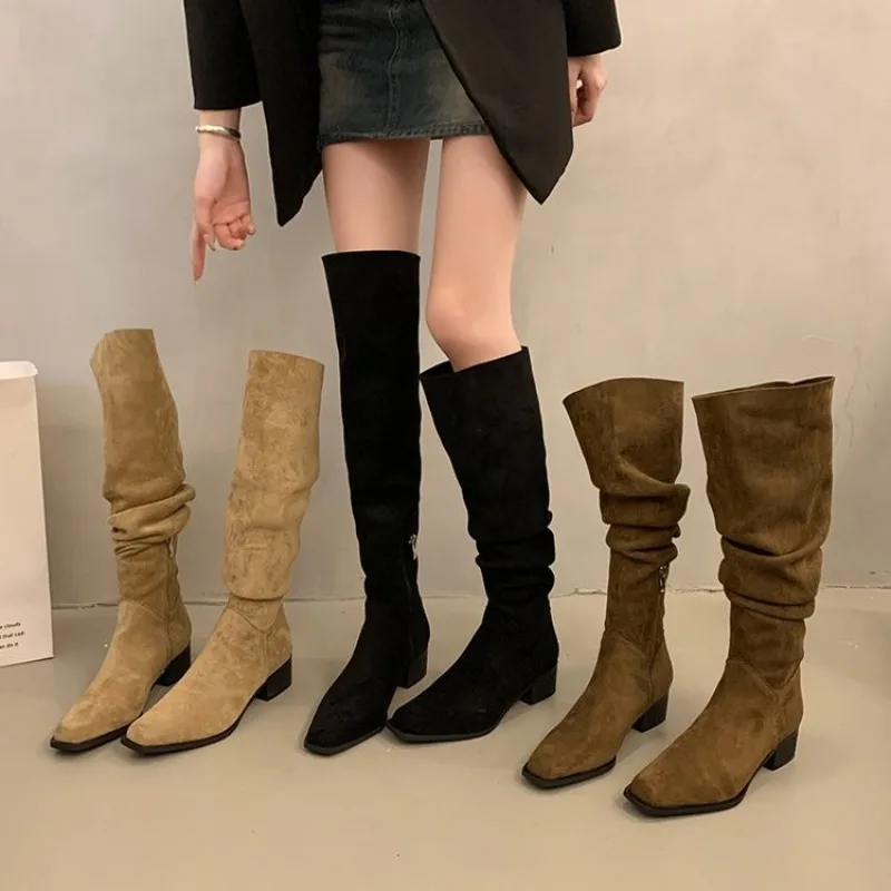 Loose Ankle-high Platform Knee-length Boots, Long Women's Thick-soled Versatile Boots
Loose Ankle-high Platform Knee-length Boots, Long Women's Thick-soled Versatile Boots