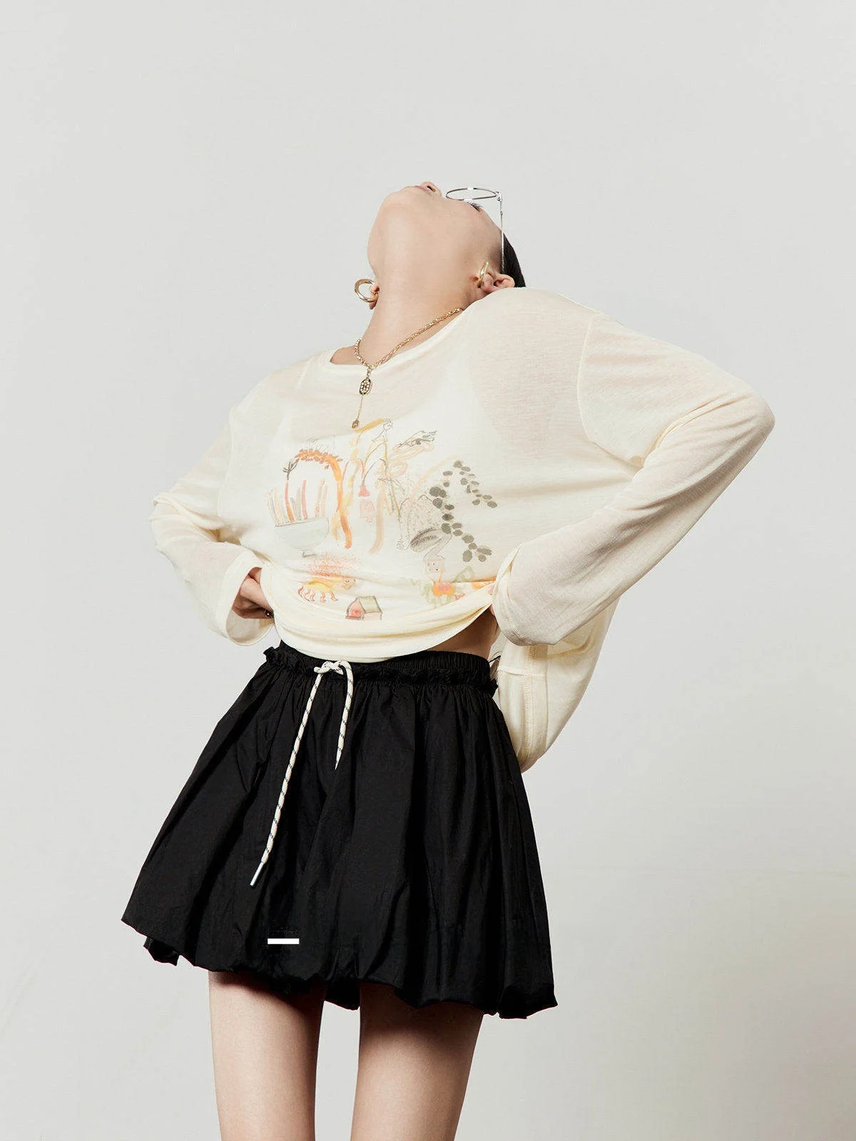 Вязаная футболка с длинными рукавами Cherri Zhou, женская летняя новая прозрачная футболка с защитой от солнца, повседневная футболка с принтом, свободный крой
Вязаная футболка с длинными рукавами Cherri Zhou, женская летняя новая прозрачная футболка с защитой от солнца, повседневная футболка с принтом, свободный крой